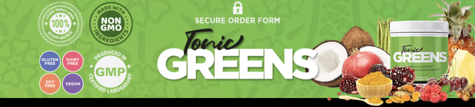 tonic greens banner